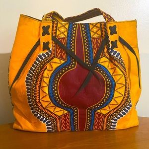 Authentic Large Ankara Tote Bag
